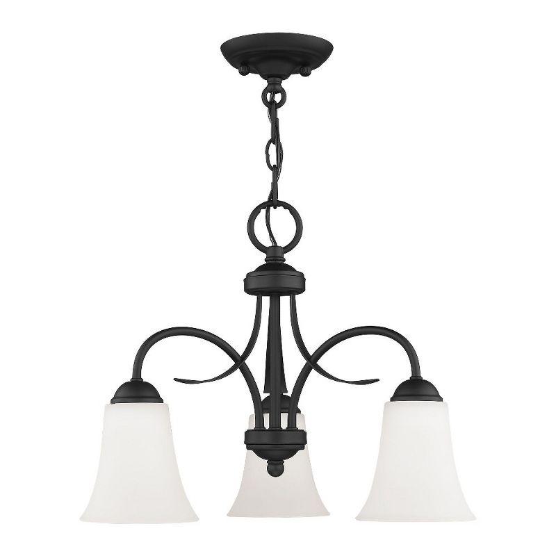 Livex Lighting Ridgedale 3 - Light Flush Mount in  Black