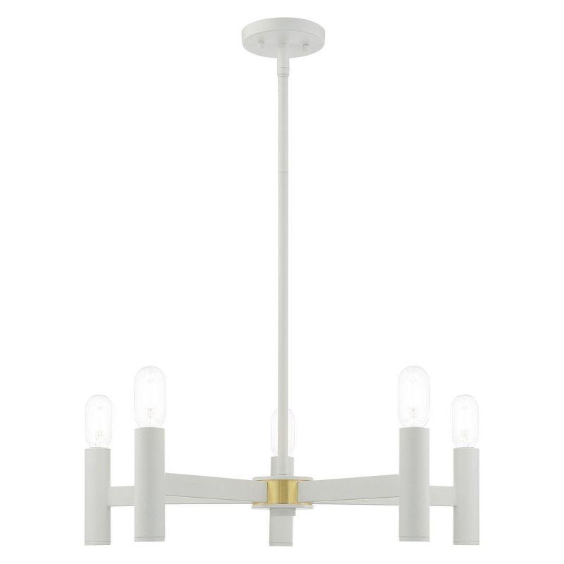 Livex Lighting Copenhagen 5 - Light Chandelier in  White