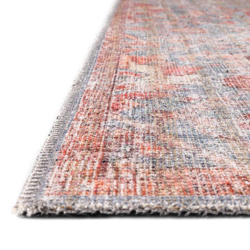 Unique Loom 2' 7 x 12' 0 Nostalgia Olivia Machine Washable Antique Blue Area Rug