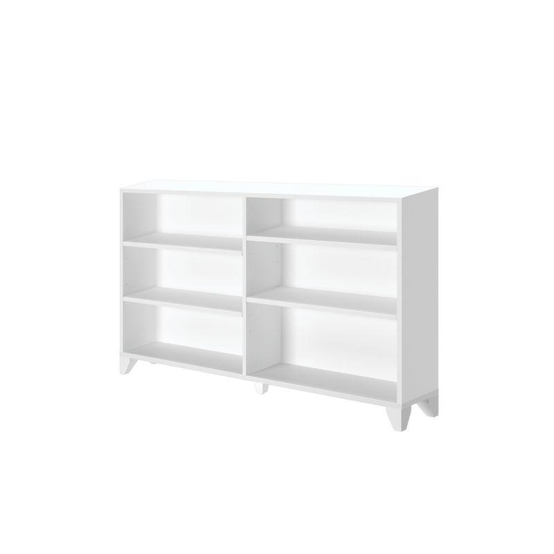 Max & Lily Classic 6-Shelf Bookcase, Solid Wood Bookcase for Kids Bedroom/Playroom