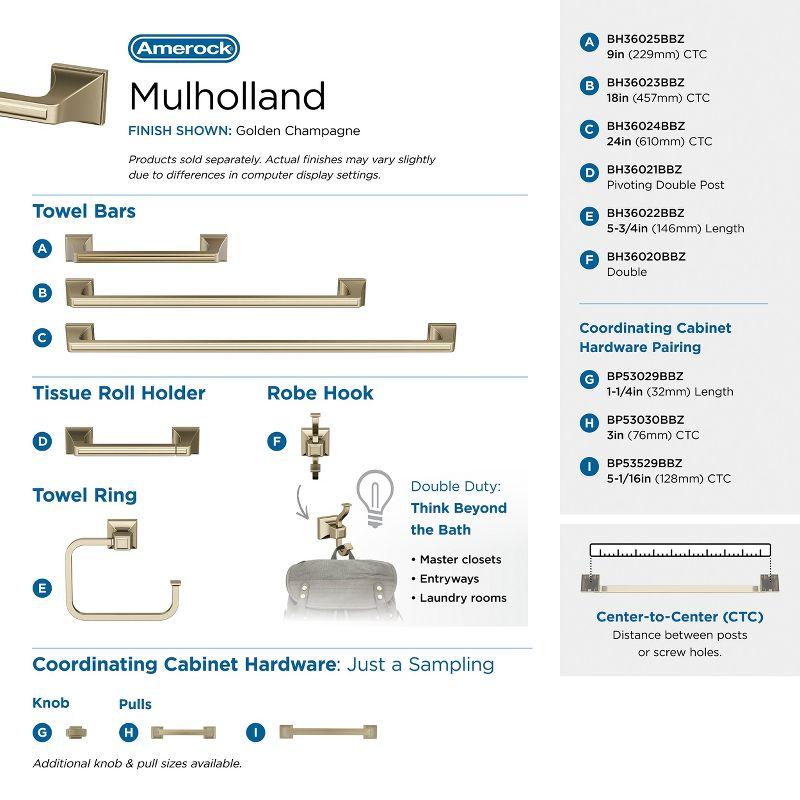 Amerock Mulholland Towel Bar BH36025BBZ