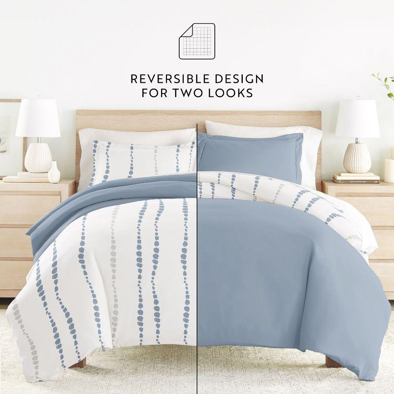 IEnjoy Home Urban Vibe Pattern Reversible Duvet Cover Set