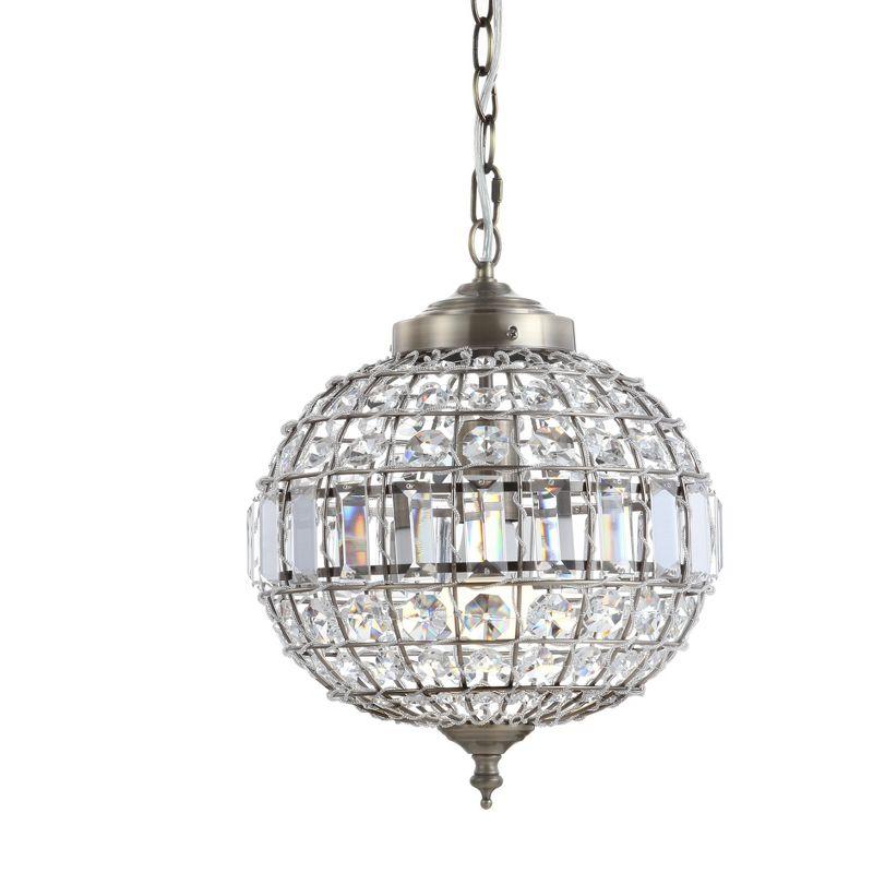 JONATHAN Y Georgina Crystal/Metal LED Pendant Pendant