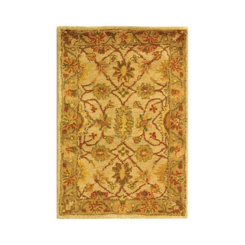 Antiquity AT17 Hand Tufted Indoor Accent Rug - Ivory/Light Green - 2'x3' - Safavieh
