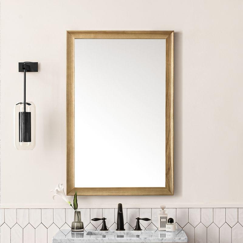 Glenbrooke Solid Wood Flat Wall Mirror