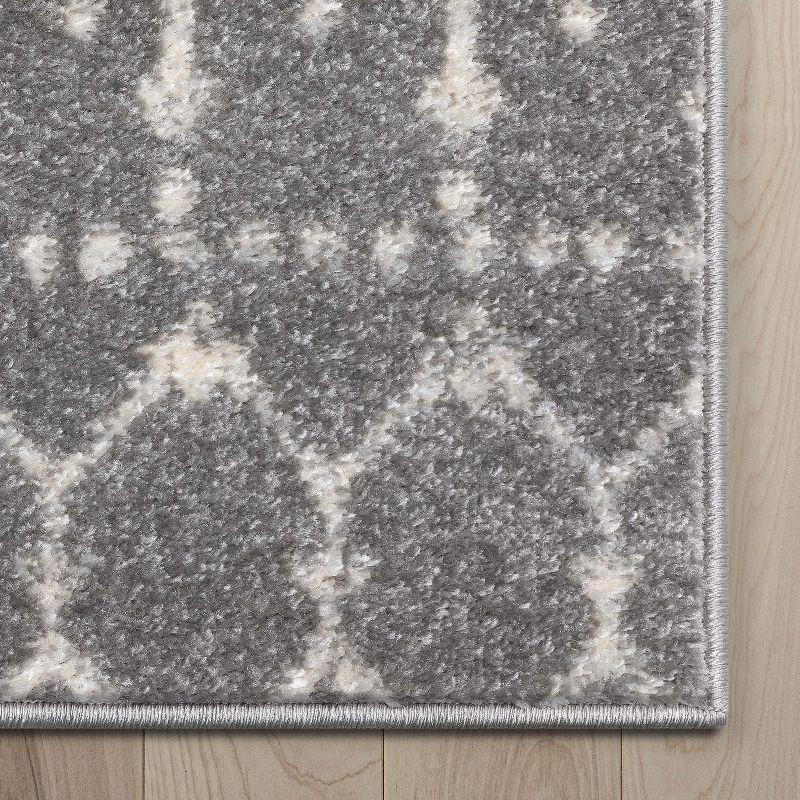 Well Woven Mystic Colette Moroccan Trellis Grey Area Rug