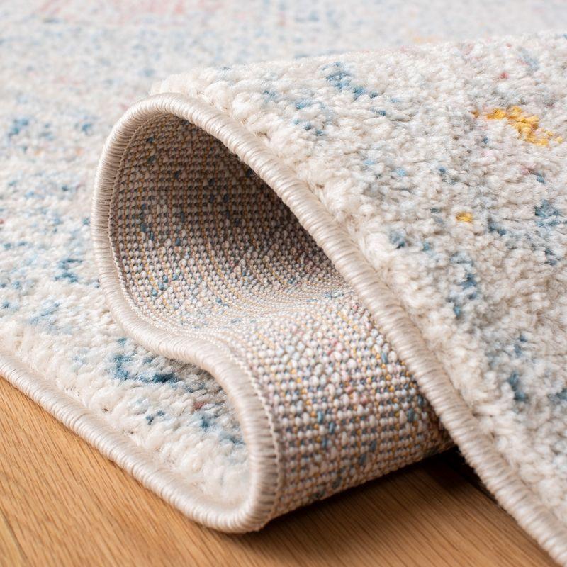 Tulum TUL264 Power Loomed Area Rug - Ivory/Terracotta - 5'x5' - Safavieh.