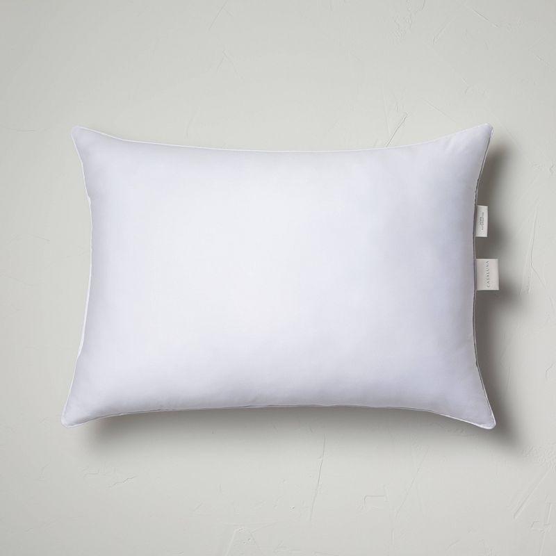 Standard/Queen Machine Washable Firm Down Alternative Pillow - Casaluna™: Hypoallergenic, 300 Thread Count Cotton