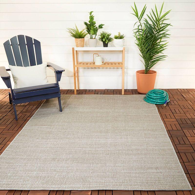 7'10" x 10' Renwick Textured Rectangular Indoor/Outdoor Rug Beige - Balta Rugs: Machine Made, Stain-Resistant, OEKO-TEX Certified