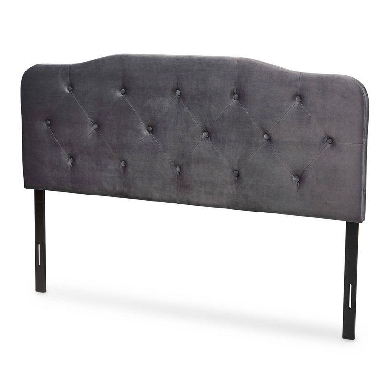 Gregory Velvet Fabric Upholstered Headboard - Baxton Studio