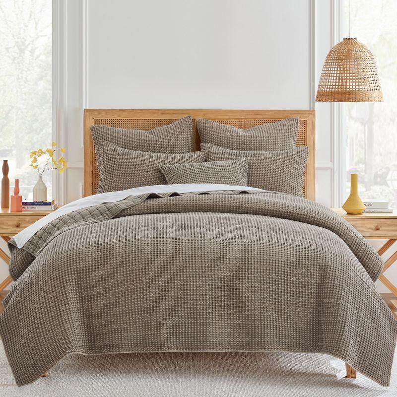 Mills Waffle Cocoa Standard Sham - Levtex Home