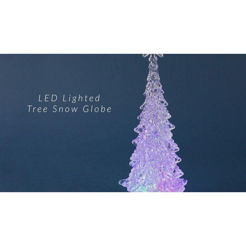 Northlight LED Lighted Color Changing Snowmen Acrylic Christmas Decorations - 4.25" - Set of 4
