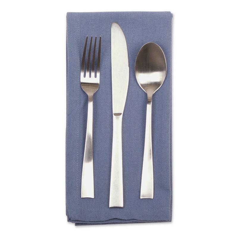 Design Imports Stonewash Blue Solid Napkin Set/6