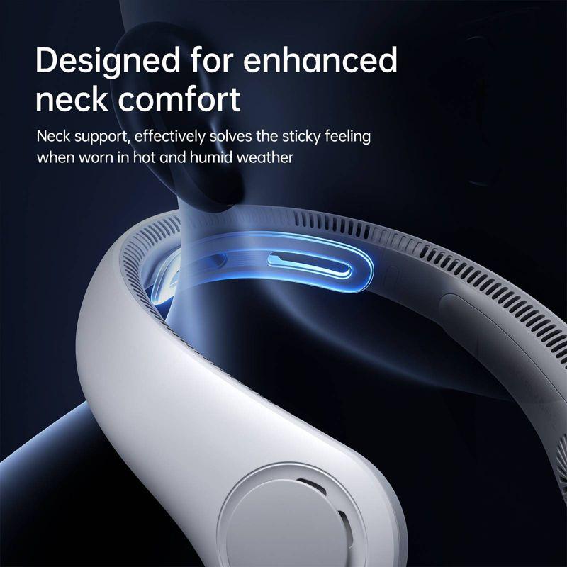 JISULIFE Portable Neck Fan Gray