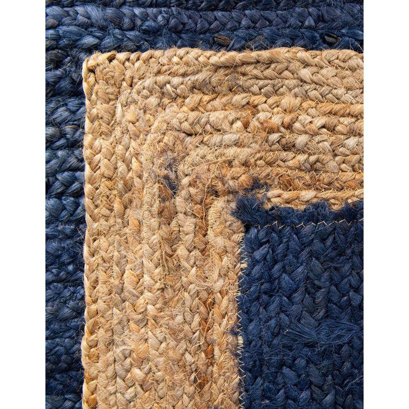 Unique Loom 6' 1 x 9' 0 Goa Braided Jute Rectangle Area Rug