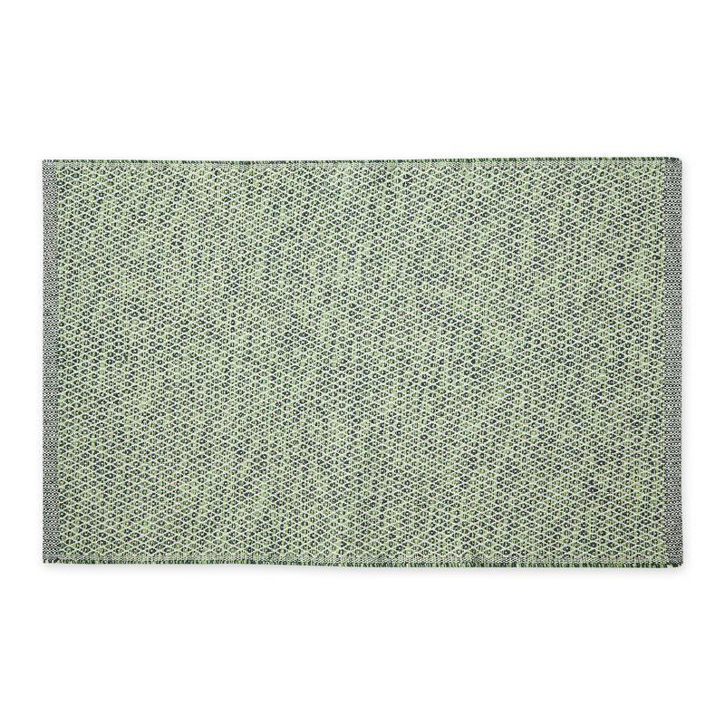 Design Imports Miniature Diamonds - Hunter Green - 2 X 3 Ft