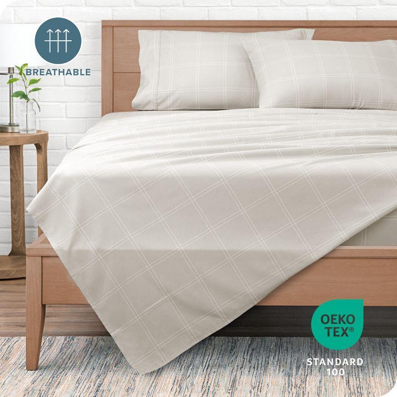 Bare Home Microfiber Geometric Sheet Set