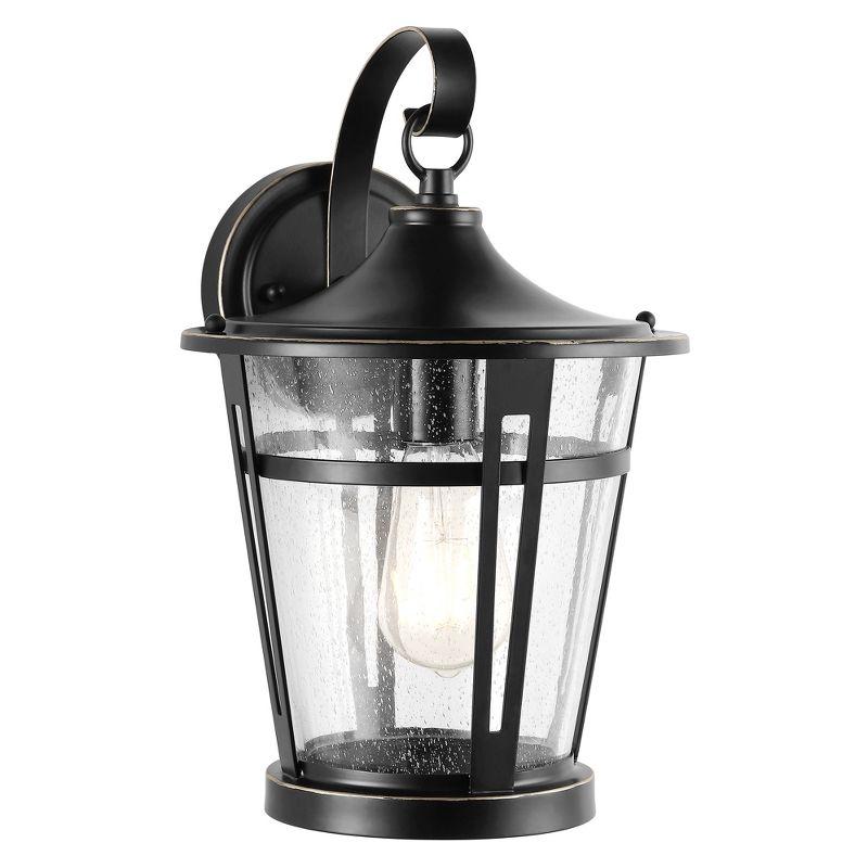 Raine Outdoor Wall Lantern - PLT4015 - Bronze - Safavieh
