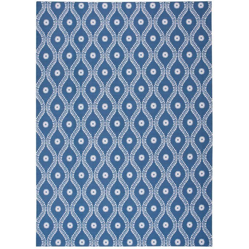 Nourison Home & Garden Navy Indoor/Outdoor Area Rug RS085 7'9" x 10'10"