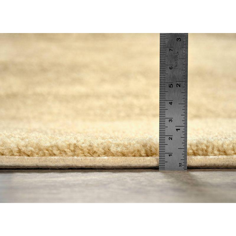 2pc Traditional Nylon Washable Bathroom Rug Set Linen - Garland Rug: Machine Made, Tufted, Latex Backing