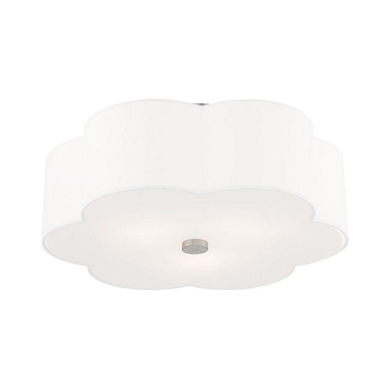 Livex Lighting Chelsea 3 - Light Flush Mount in  Brushed Nickel