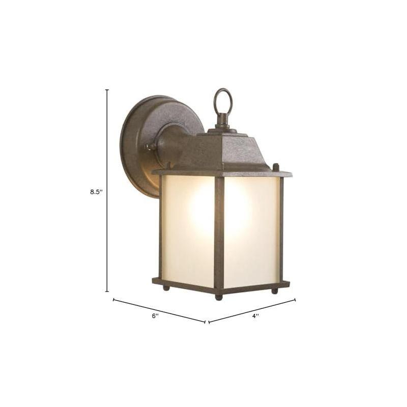 Yosemite Home Decor 5008IBR Tara Collection Incandescent Exterior Sconce, 4.5-Inch, Brown Frame