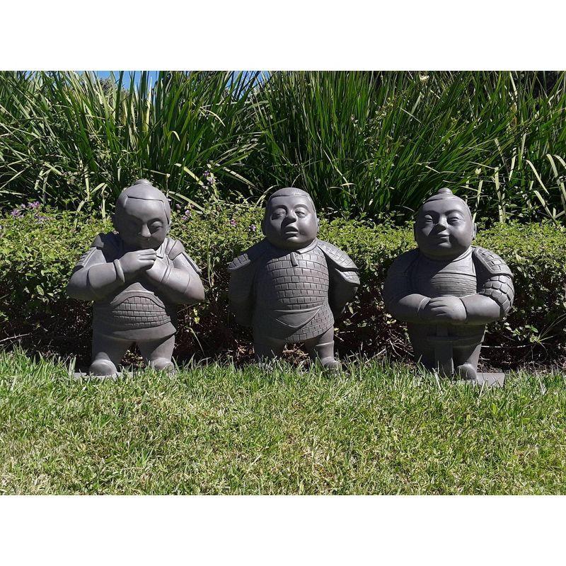 Rosemead Home & Garden 19" Lightweight Concrete Sleeping Warrior Garden Statue: Outdoor Decor, UV Resistant