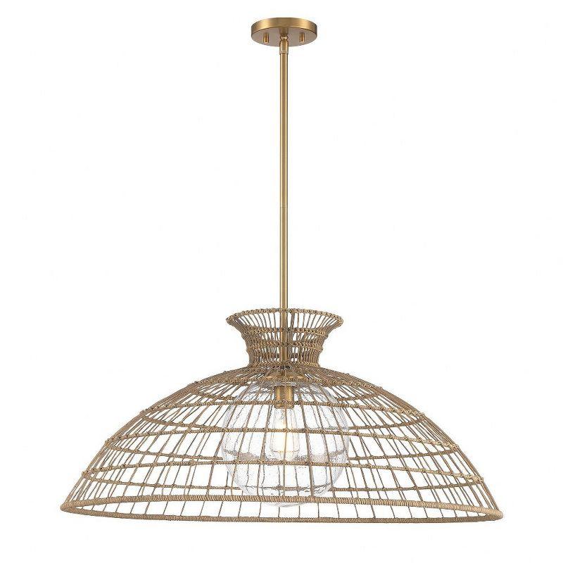 Lanai 1-Light Pendant in Warm Brass