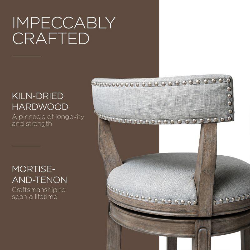 Maven Lane Maven Lane Alexander Stool with Fabric Upholstery