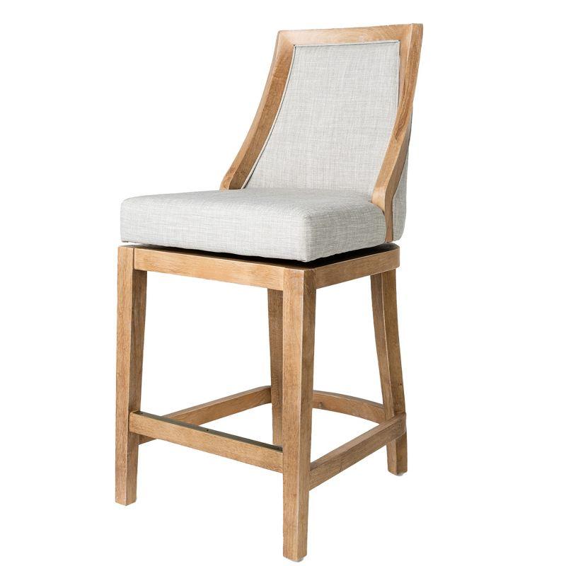 Maven Lane Vienna Counter Stool with Fabric Upholstery