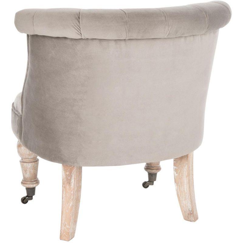 Carlin Tuffted Chair - MCR4711 - Mushroom - Safavieh