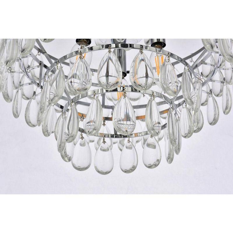 Elegant Lighting Mila 16 inch pendant in chrome