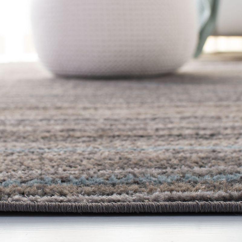 Amsterdam AMS111 Power Loomed Indoor Accent Rug - Silver/Beige - 4'x6' - Safavieh