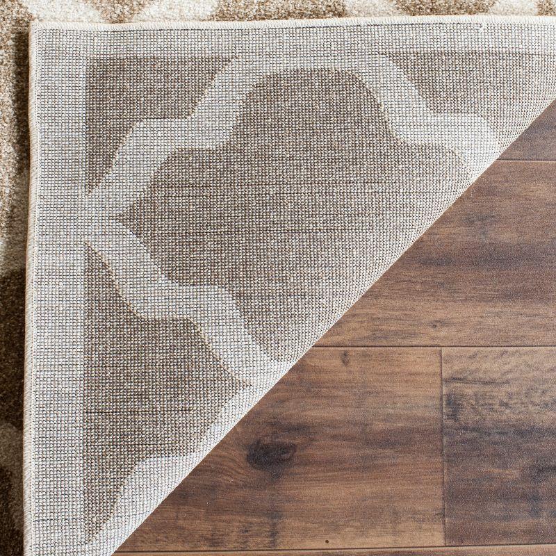 Amherst AMT420 Power Loomed Indoor Accent Rug - Wheat/Beige - 4'x6' - Safavieh
