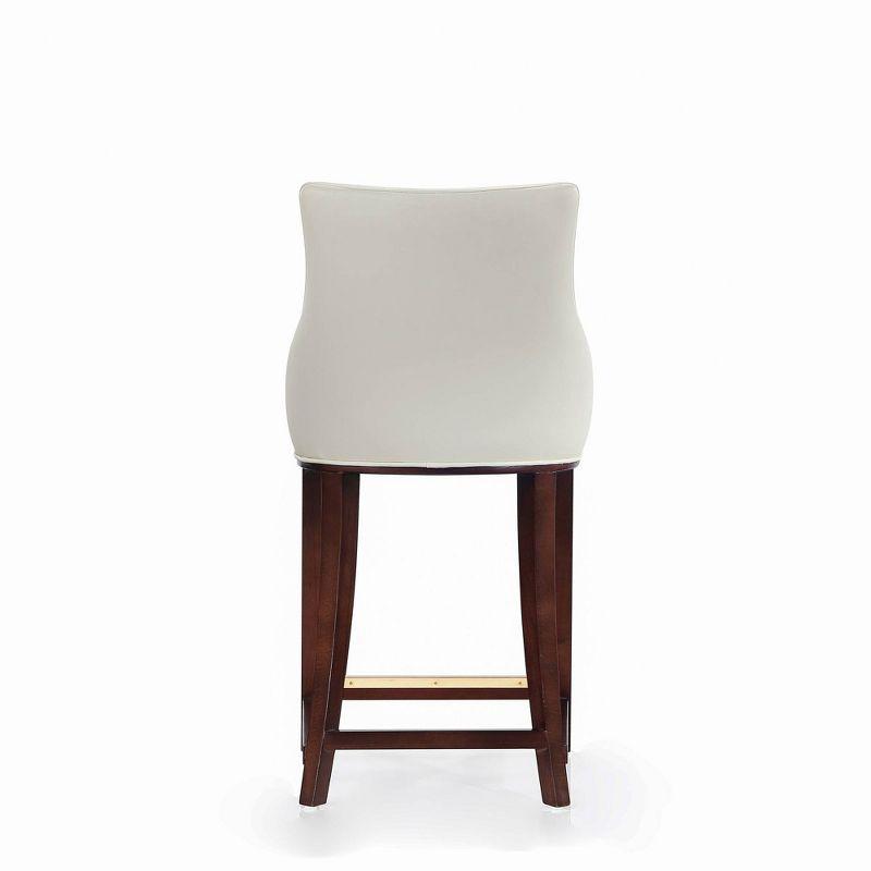 Manhattan Comfort Shubert Modern Leatherette Upholstered Counter Height Barstool