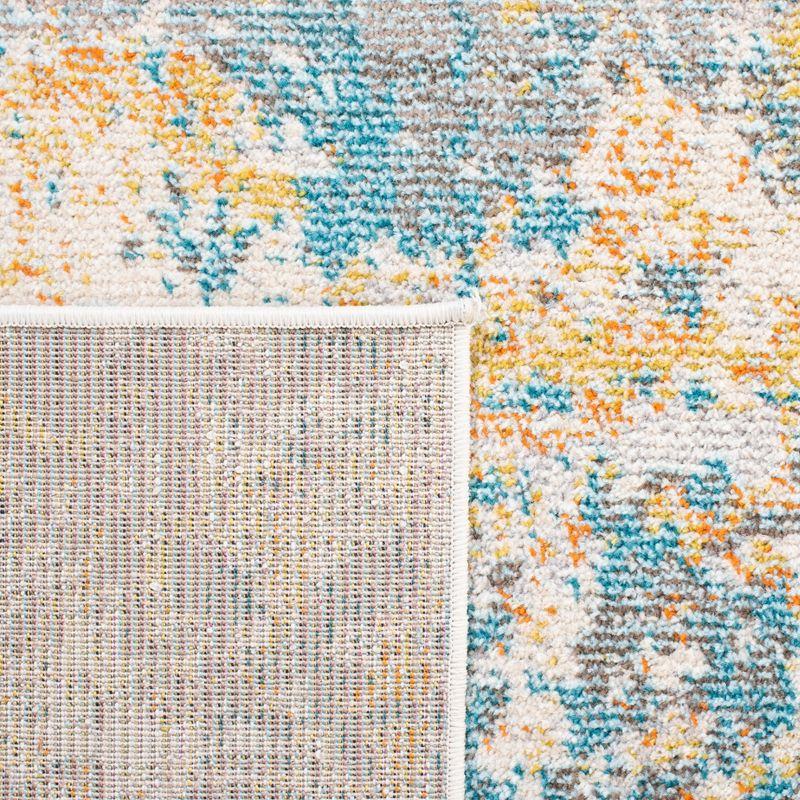 Madison MAD453 Power Loomed Indoor Area Rug - Teal/Gold - 8'x10' - Safavieh