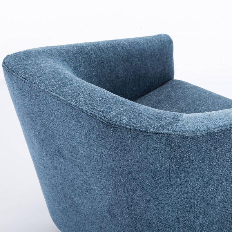 Donovan Upholstered Swivel Barrel Chair