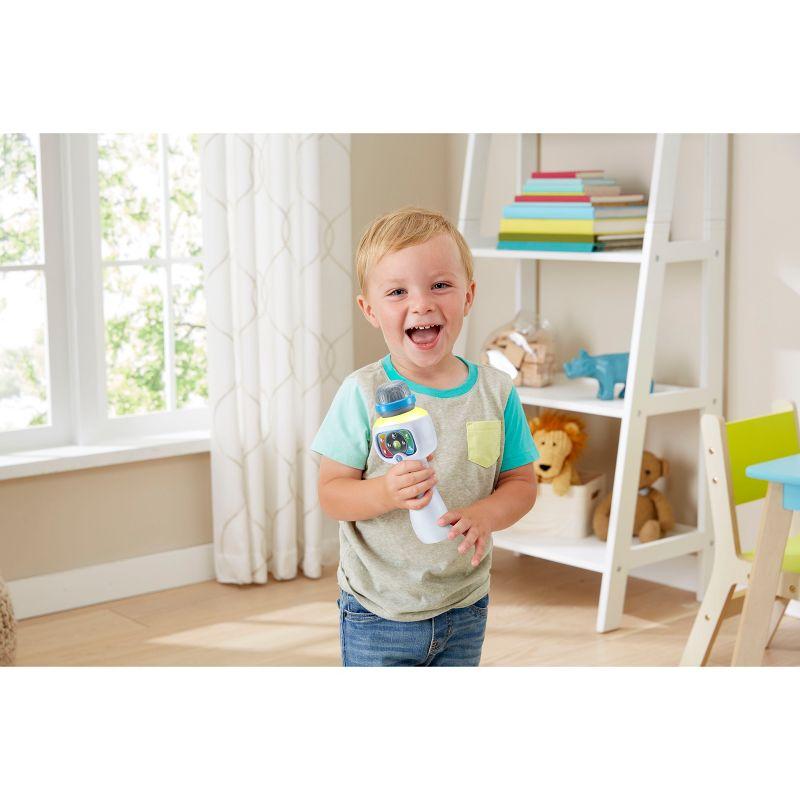 Kids White Bluetooth Karaoke Microphone with Voice Effects