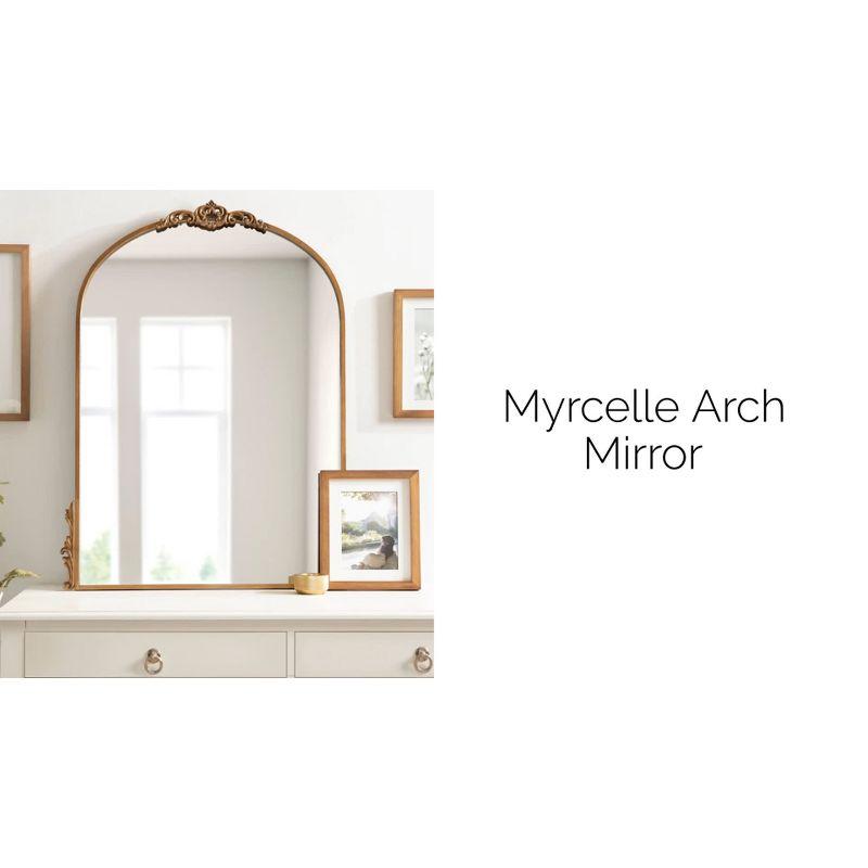 Kate and Laurel Myrcelle Decorative Framed Wall Mirror, 25x33, Gold