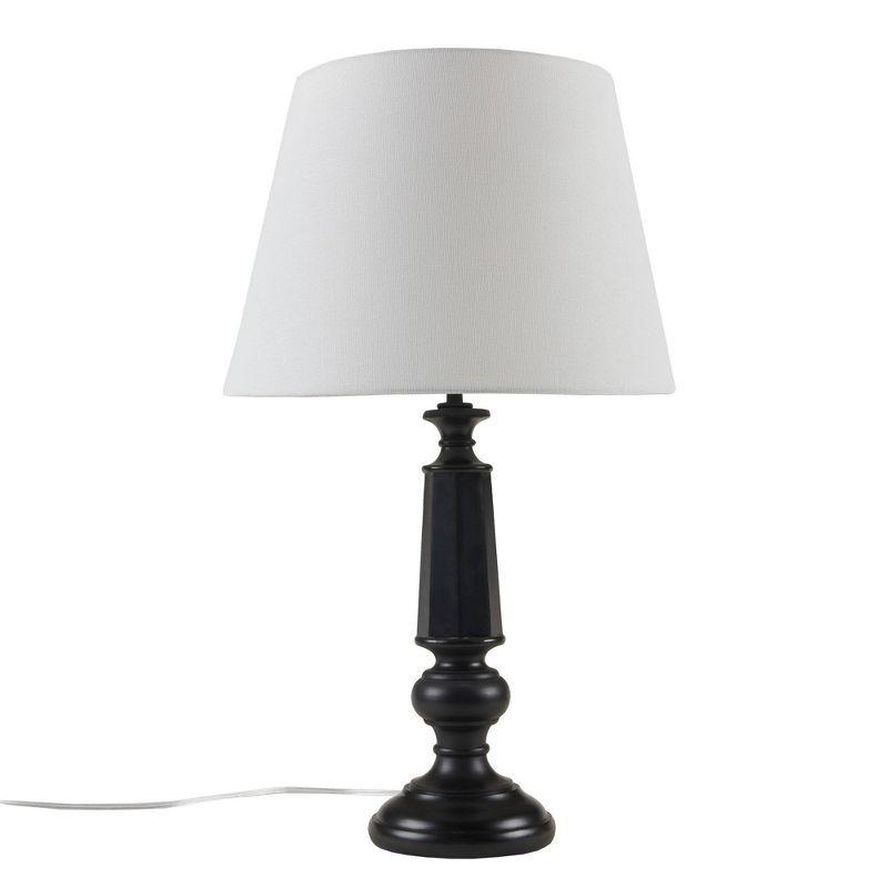 Landsdown Black Faceted Table Lamp 24.25" H
