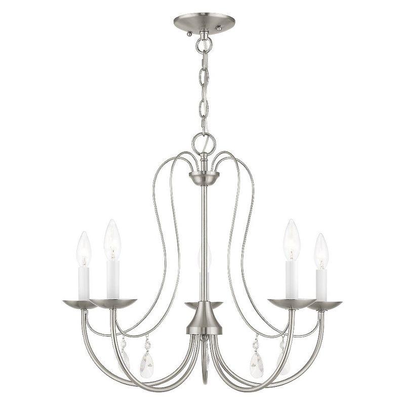 Livex Lighting Mirabella 5 - Light Chandelier in  Brushed Nickel