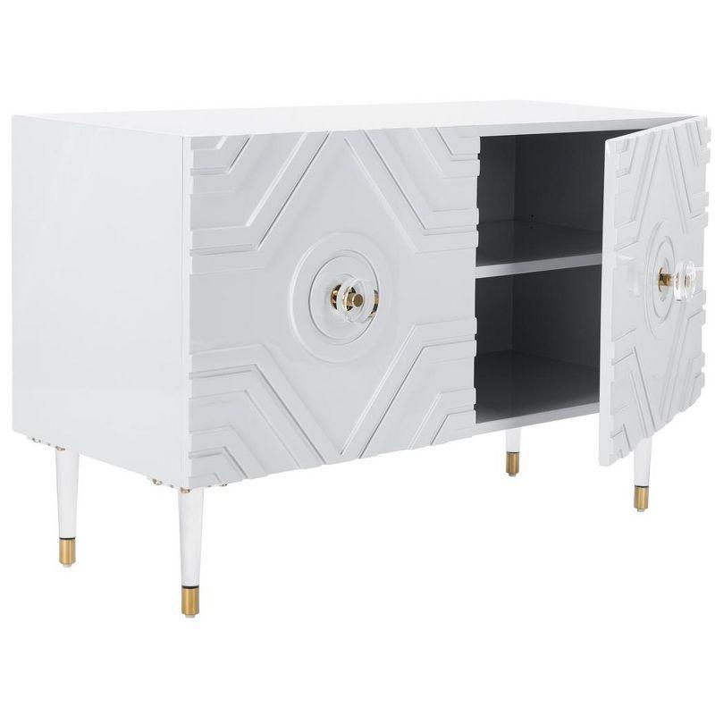 Zayn Diamond Sideboard - Light Grey/Gold - Safavieh.