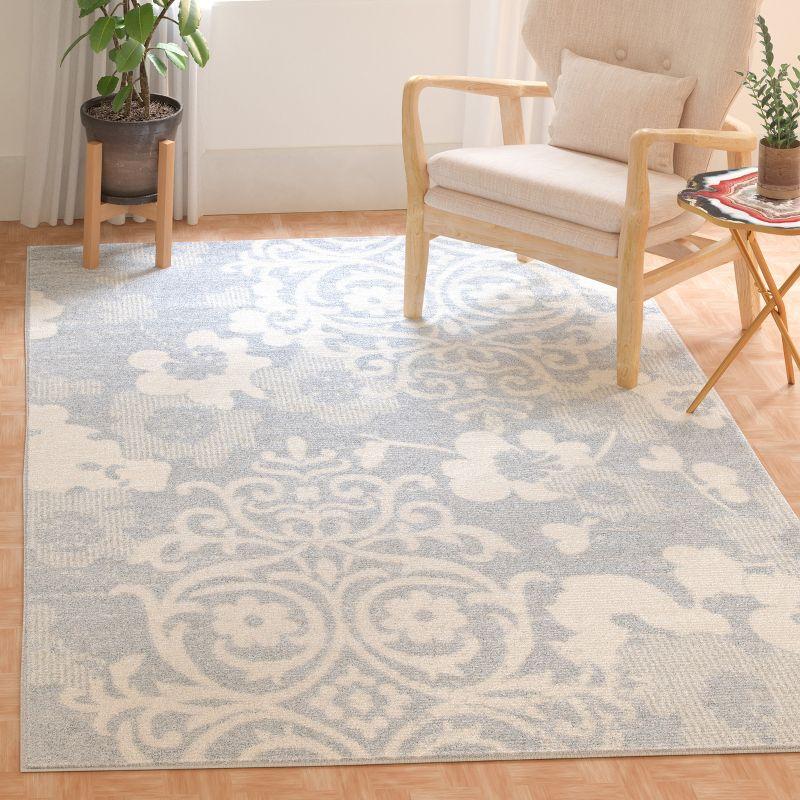 Ivory Elegance 6' x 9' Hand-Knotted Synthetic Easy-Care Rug