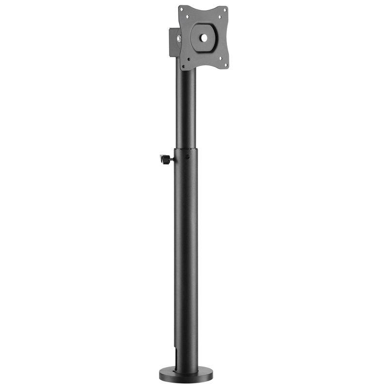 Mount-It! Point-of-Sale Register Stand for Checkout Stations and Screens with VESA Patterns | Height Adjustable Pole with Bolt-Down Base