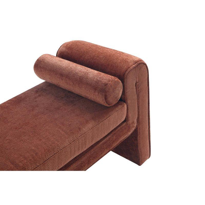 Manhattan Comfort 59" Concord Modern Chenille Upholstered Bench