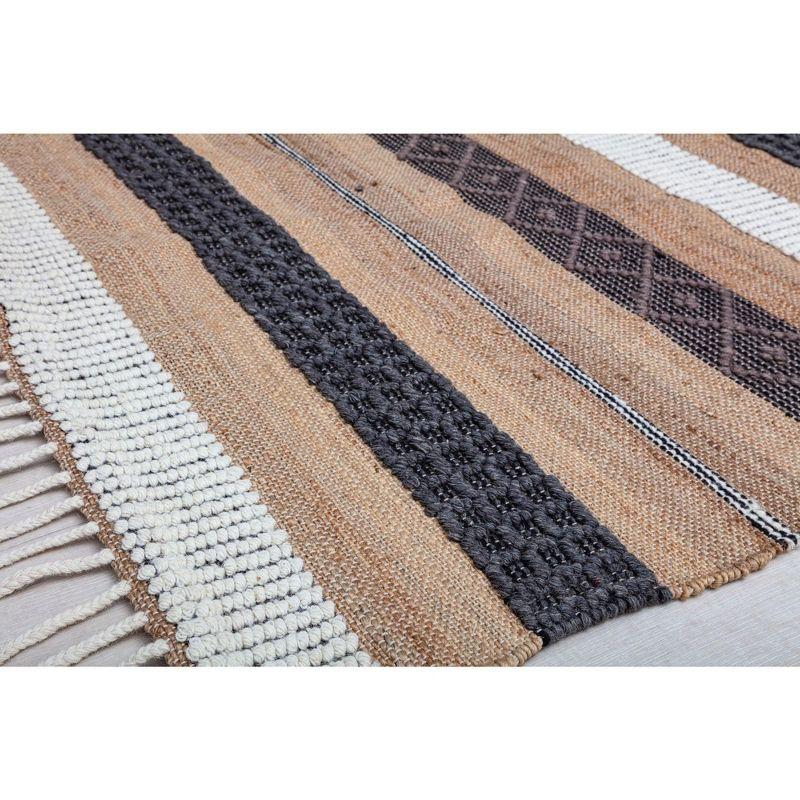 Rugs America Piper PI15A Farmhouse Textured/Stripe Area Rug