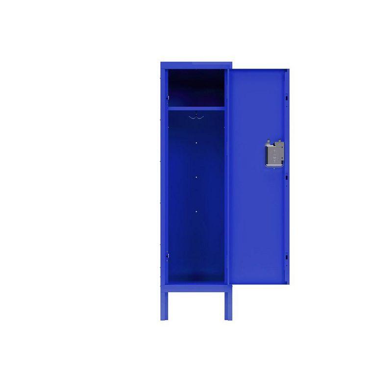 Single Tier Locker Steel Storage Cabinet With 2 Separate Compartments For Home Office School Gym Bedroom