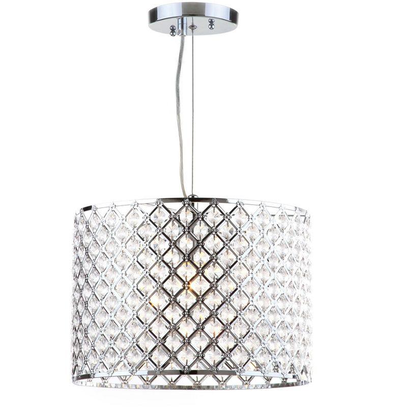 Silva Diamond Chandelier - LIT4444 - Clear/Chrome - Safavieh