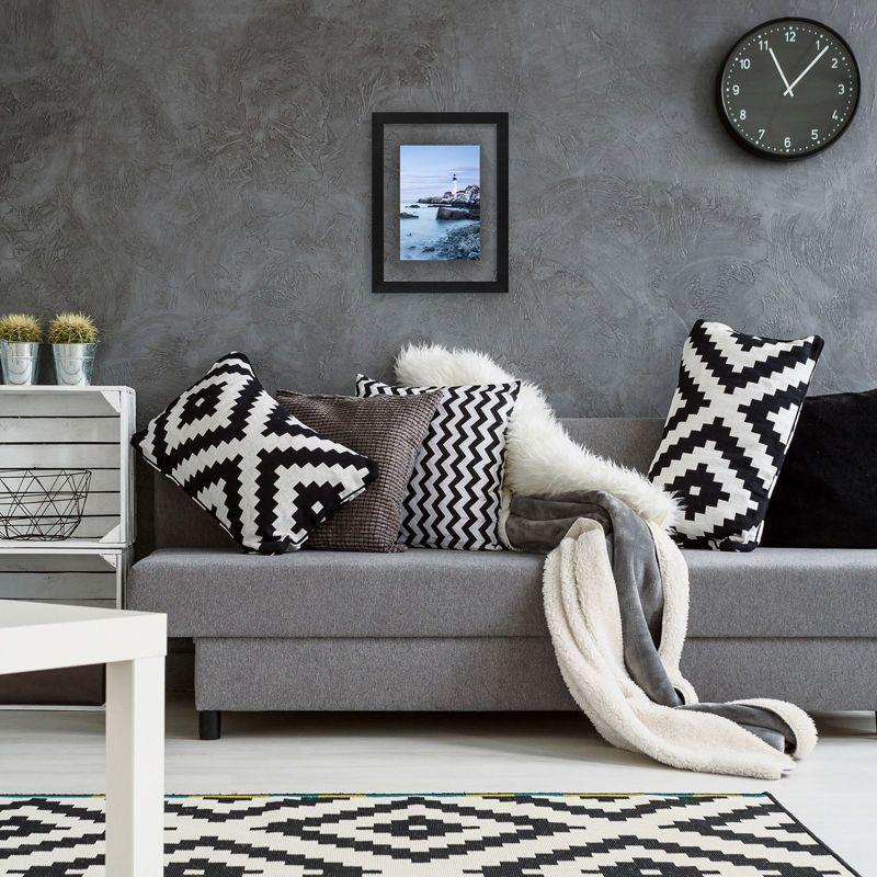 Americanflat Black Floating Picture Frame | Displays Any Size Photo up to 8.5 x 11 Inches. Lead Free Glass. Hanging Hardware Included!