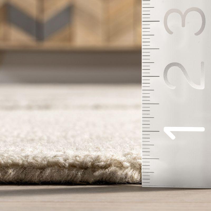 Latitude Run® Mulholland Textured Wool Area Rug Area Rug